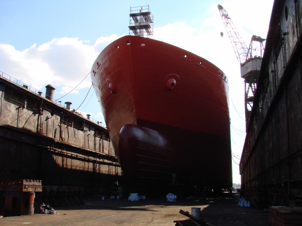Ship repair at Riga Shipyard