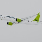 airBaltic CS300 arrives